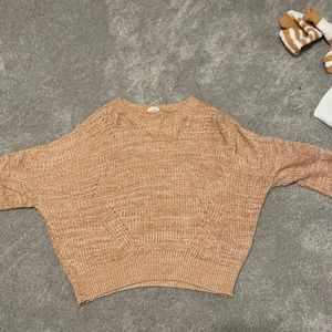 Brown cropped sweater